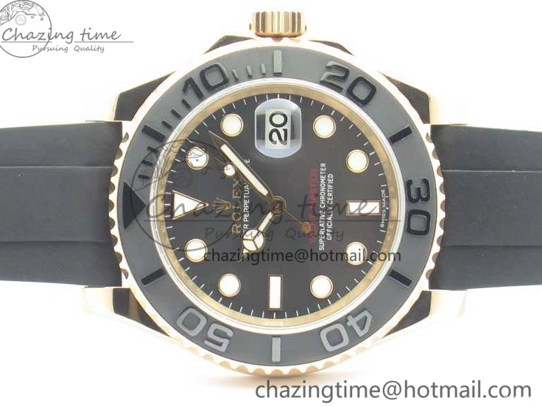 ARF Rubber Yacht-Master 116655 Ceramic 1:1 SH3135 On Edition Bezel Strap Oysterflex Best 0520